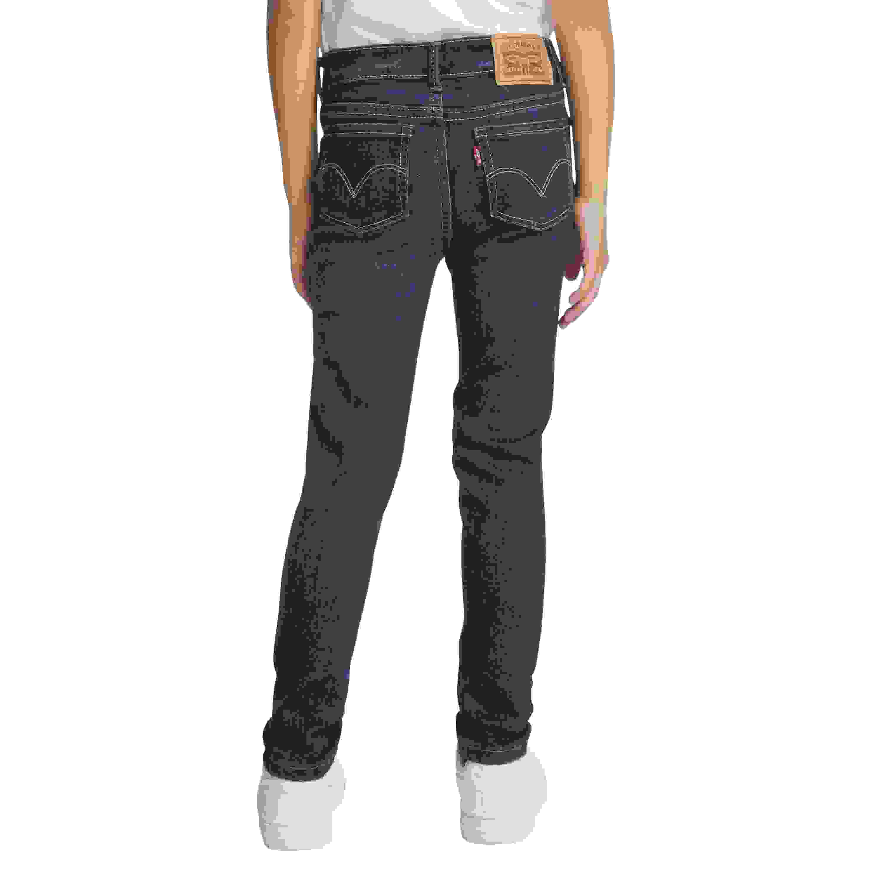 Levi's 710 Super Skinny Fit Slim Little Girls' Navy Wash Denim Jeans